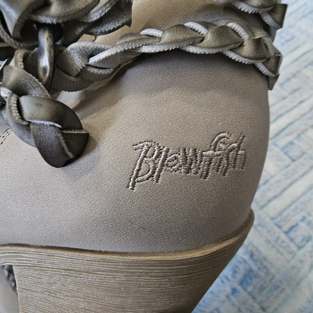 Blowfish Braided Strap Ankle Booties - Taupe - Picture 3 of 6
